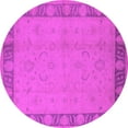 thumbnail image 1 of Ahgly Company Indoor Round Oriental Pink Traditional Area Rugs, 8' Round, 1 of 4