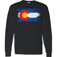 thumbnail image 3 of Inktastic Colorado Flag Distressed Look Long Sleeve T-Shirt, 3 of 5