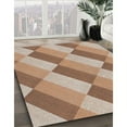 thumbnail image 3 of Ahgly Company Machine Washable Indoor Rectangle Transitional Sienna Brown Area Rugs, 7' x 9', 3 of 7