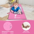 thumbnail image 2 of Kids Cartwheel and Beam Training Folding Mat 2-Folding Exercise Mat, 6'X2'X1.6" Foldable Gymnastics Mat, Home Gym Tumbling Mat, EPE Foam, 2 Panel, Waterproof, Use for Fitness Aerobics, Pink, 2 of 8