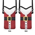 thumbnail image 6 of SEANATIVE Small Crossbody Bag for Women Men Waterproof Neoprene Phone Purse Mini Over Shoulder Bag with Removable Adjustable Strap for iPhone 15/14/13 Pro Max, Santa Claus Costume Print Christmas, 6 of 7