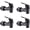 4 Black, variant on Replacement Cooler Faucet Water Bottle Jug,Water Dispenser Tap Set,BPA-Free Plastic Spigot Spout Water Beverage Lever Pour Dispenser Valve,Water Crock Tap (4 White)