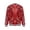 Red, variant on Girls Sequins Baseball Jacket Long Sleeve Zip Up Bomber Jacket Glitter Kids Disco Dance Tops Hot Pink 16