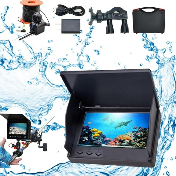 Colitt- Underwater Fishing Camera, Colitt Fishing Camera, Underwater 220° Fishing Camera, Fishing Monitor Underwater Camera, Ip68 Waterproof, 220° Wide View and 4k Screen (20m Fishing line)