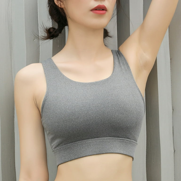 B91xZ Wirefree Bras for Women Racerback Bra Workout Crop Tops Longline Yoga  Bra,Pink One Size