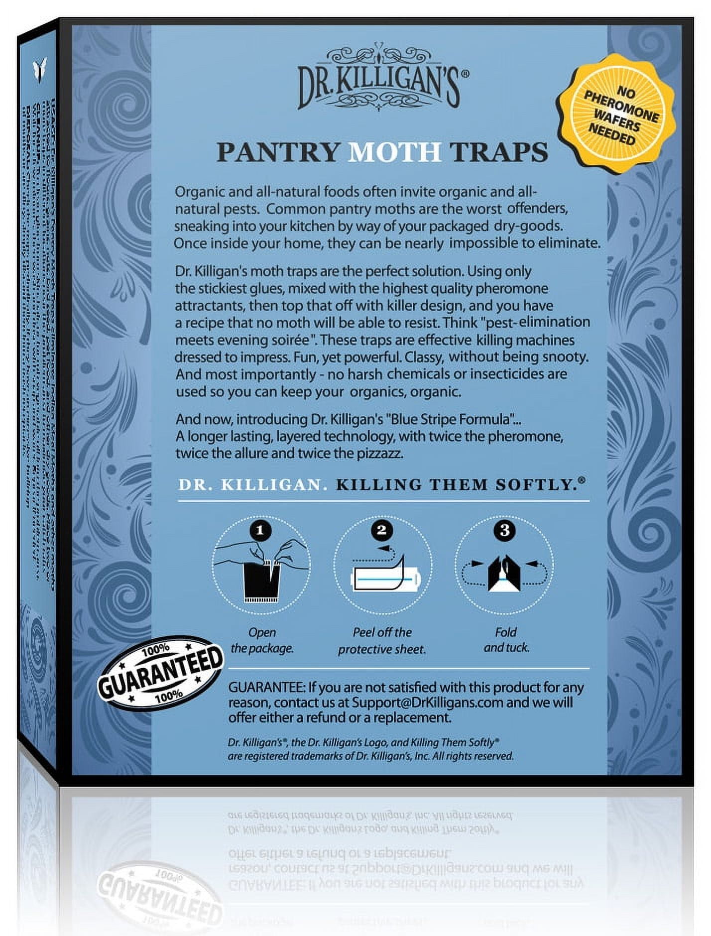 Dr. Killigans Premium Pantry Moth Traps with Pheromones Prime