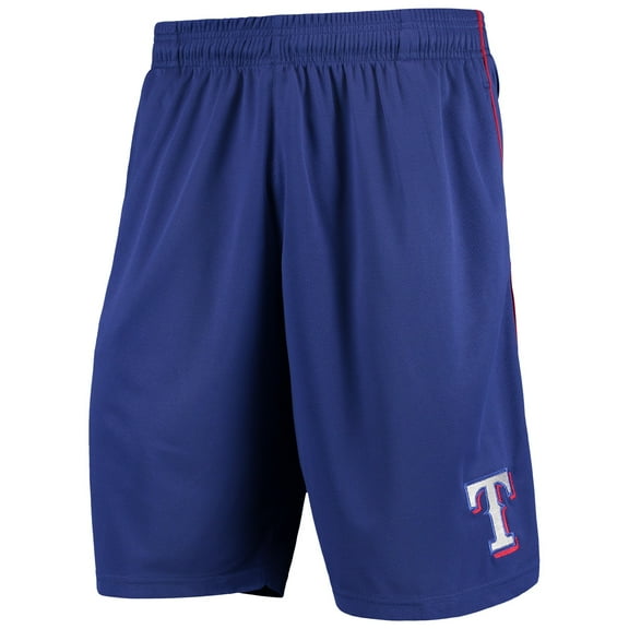 Men's Majestic Royal Texas Rangers Mesh Shorts