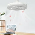 thumbnail image 3 of Yoofe Ceiling Fans with Lights and Remote,3 Colors 3000K-6500K Dimmable LED Light Bulb Fan Screw in Ceiling Fan for Bedroom,Kitchen,Storage Room,Wireless Small Ceiling Fans with Lights-White, 3 of 7