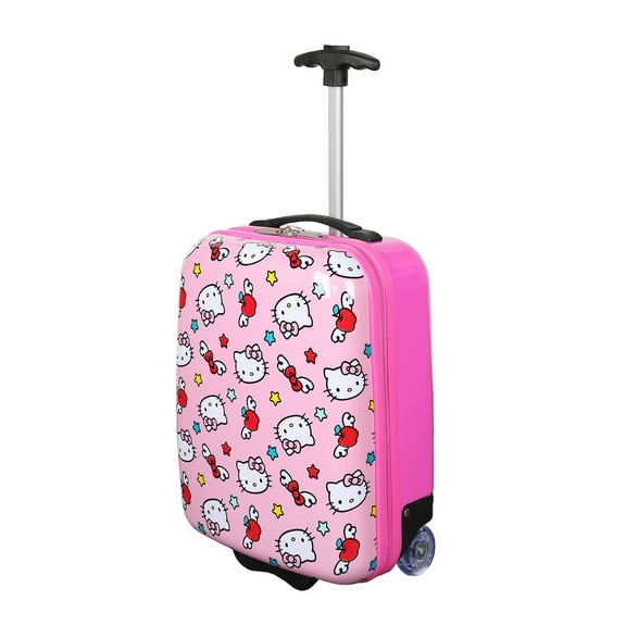 Hello Kitty Apples & Bows Pink 16.5" Toddler 2-Wheel Luggage
