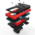 thumbnail image 3 of ZIZO BOLT Series for Nokia C5 Endi Case with Screen Protector Kickstand Holster Lanyard - Black & Red, 3 of 6