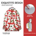 thumbnail image 5 of Lightweight School Bag with Aesthetic Cherry Illustration, Cherry Lovers’ Pink Fruit Backpack, Compact Travel Backpack for Commute, 5 of 6