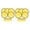 Yellow, variant on 10 Pieces Folding Fans Round Fans Handheld Fans Portable Foldable Design for Wedding Party Summer Outdoor Events