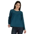 thumbnail image 1 of Moomaya Haut en Dentelle Style Victorien pour Femmes Manches Longues Tunique Décontractée Unie, 1 of 6