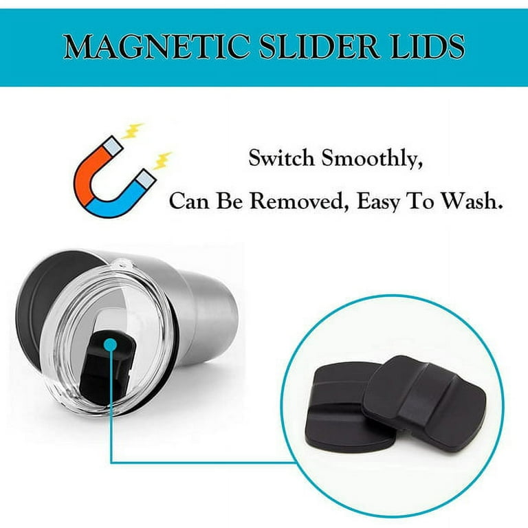 2pcs 20/30 ​oz Magnetic Tumbler Lid - Compatible with YETI Rambler