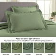 thumbnail image 4 of Superior Solitaire Cotton Decorative Bedspread and Sham Set, Queen, Sage, 4 of 10