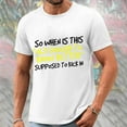 thumbnail image 6 of T-Shirts Letter Graphic for Men Todays Stylish Olyvenn Short Sleeve Blouse Crew Neck Summer Tops Slim Fit Stretch Athletic Shirts Gym Workout OLD ENOUGH TO KNOW BETTER Print Basic Tees White 6, 6 of 9