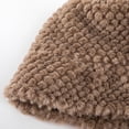 thumbnail image 4 of Diufon Women's Winter Plush Bucket Hat Thickened Warm Solid Color Hats Cute Fleece Lined Outdoor Windproof Caps, 4 of 4