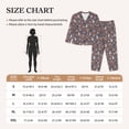 thumbnail image 4 of Pofeuu Snowflake Fox Print Womens Pajamas Set Long Sleeve Sleepwear Button Down Nightwear Soft Pj Lounge Sets Button Down Pajamas Women-Small, 4 of 7
