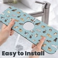 thumbnail image 6 of Sikiie Dog Pets Splash Guard for Sink Faucet-1 PC Super Absorbent Fast Drying Mat Sink Gadgets-Splash Guard for Kitchen, Sink Mat, 6 of 7