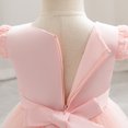 thumbnail image 6 of IDOPIP Baby Toddler Flower Girl Dress Lace Tulle Birthday Pageant Gown 1-5 Years 3D Flowers Formal Dress Toddler Wedding Guest Dress Baby Girl First Birthday Party Princess Baptism Dresses, 6 of 8
