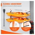 thumbnail image 3 of Kayak Wall Mount 4-Capacity, Heavy Duty Kayak Storage Rack for Canoe Paddle Board, Adjustable Padded Arms, 400 LBS Indoor Outdoor Garage, 3 of 7