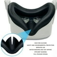thumbnail image 2 of EASTIN Accessoires pour Oculus Quest 2, Couvre-Visage en Silicone Noir pour Meta Quest 2, Résistant à la Sueur, Antipoussière, Ajustement Confortable, Compatible Oculus Quest 2, 2 of 7