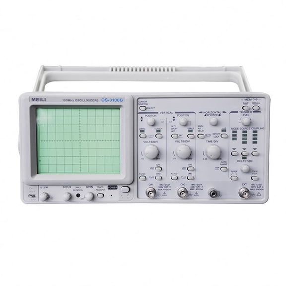 OS-3100G 2 Channel 100MHz Oscilloscope 23 Measurement Functions Analog Oscilloscope