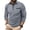 Gray, variant on ZCFZJW Men's Casual Polo Shirts Lightweight Classic Fit Long Sleeve Basic Solid Color Button Collared T-Shirt Lightweight Cotton Golf Tops with Pocket Gray S