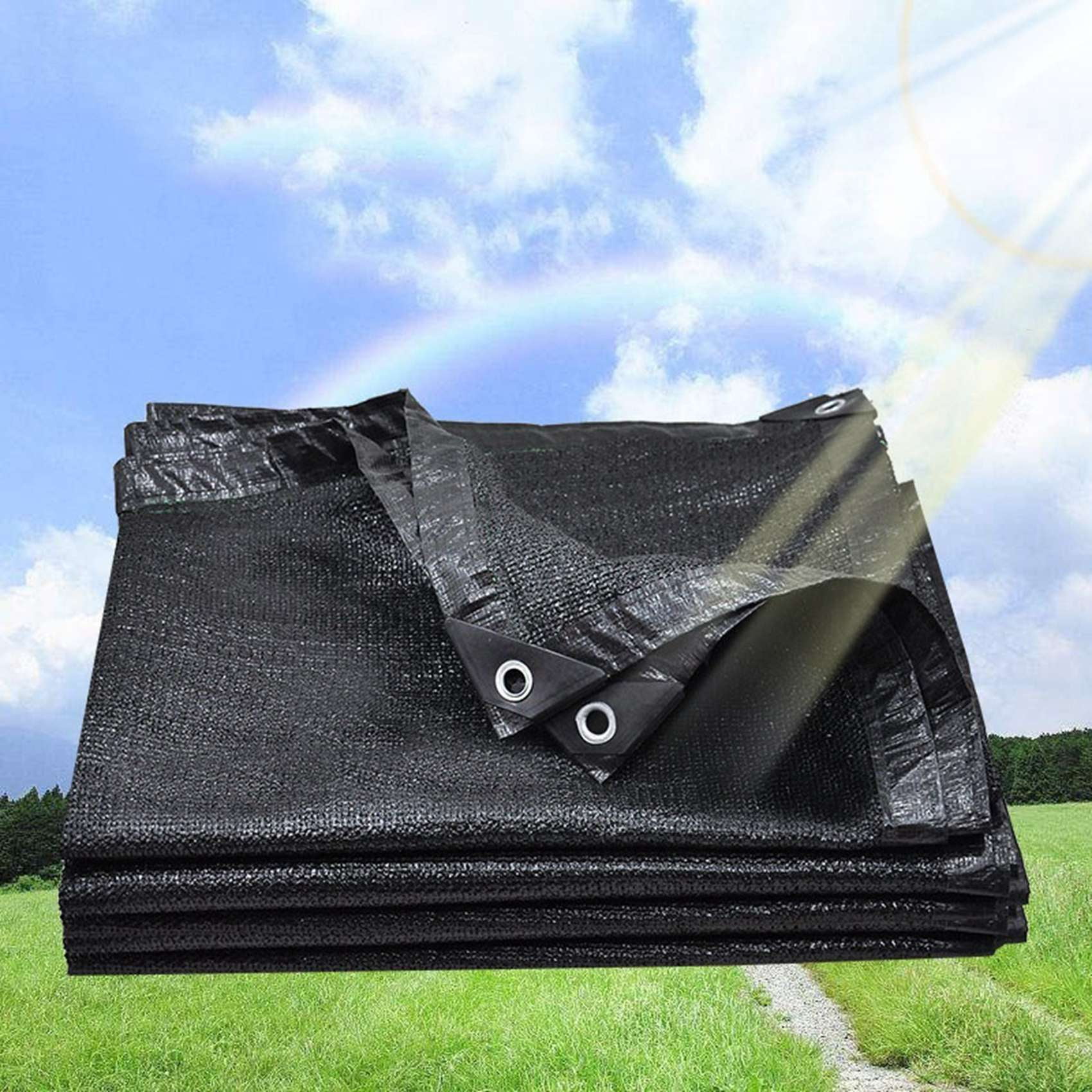 2X Sun Mesh Sunblock Garden Anti-Uv Sunscreen Shade Sails Sunblock Shade Cloth Net For Plant Greenhouse Car 2x3M