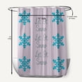 thumbnail image 5 of Simply Daisy 70" W x 73" L Let It Snow Polyester Shower Curtain, Light Purple [1 Ct], 5 of 5