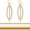 2.5" Marquise - Gold, variant on Simulated Diamond Dangle Earrings for Women - Cubic Zirconia Crystal Long Dangling Earrings - Hypoallergenic and Safe for Sensitive Ears