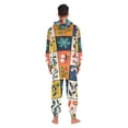 thumbnail image 4 of FORMRS Onesies Pajama for Adults Unisex Hoodie Winter Jumpsuit One Piece Sleepwear, Sizes S-2XL, Floral Patterns, 4 of 7