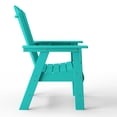 thumbnail image 6 of WestinTrends Dylan Outdoor Dining Chair – All-Weather Poly Lumber Adirondack Patio Chair, High Back, 330 lb Capacity, Turquoise, 6 of 14