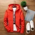 thumbnail image 2 of Men's Reflective Lightweight Jacket Hooded Windbreaker Casual Outdoor Sportswear For Spring Autumn Seasons, 2 of 2