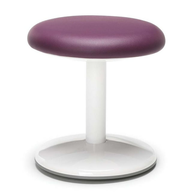 OFM Orbit 14" Rond en Similicuir Sans Dossier en Violet