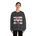 thumbnail image 3 of My Man Santa Unisex Heavy Blend™ Crewneck Sweatshirt, 3 of 7