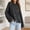 Gray, variant on Fleece Jacket Women Windbreaker Work Jackets Button Antimicrobial Protection Coats Mid-Length Long Sleeve Yellow Cocoon Winter Jacket
