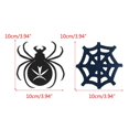 thumbnail image 2 of Felt Drink Coaster Halloween Spider Web Coasters 4Pcs Black Coasters Holiday Party Supply Desk Decoration Visiting Gift, 2 of 3