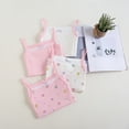 thumbnail image 4 of WOLLED Little Girls Tank Undershirts for Kids Toddler Cotton Soft Spaghetti Strap Bottoming Shirt (Multipack) 3-8 Years, 4 of 9