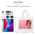 thumbnail image 3 of Salouo Puppy Peeking Through Pink for Plush Underarm Bag,Soft Tote Bag Ladies Fluffy Shoulder Bag Women Furry Tote Bag Plush Handbag for Autumn and Winter, 3 of 7
