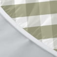 thumbnail image 6 of Checkered Round Fitted Tablecloth Best for 44"-48" Gingham Table Cloth Elastic Edge Waterproof Stain Resistant Washable Farmhouse Buffalo Plaid Sage Green Table Cover for Party Picnic Indoor Decor, 6 of 6