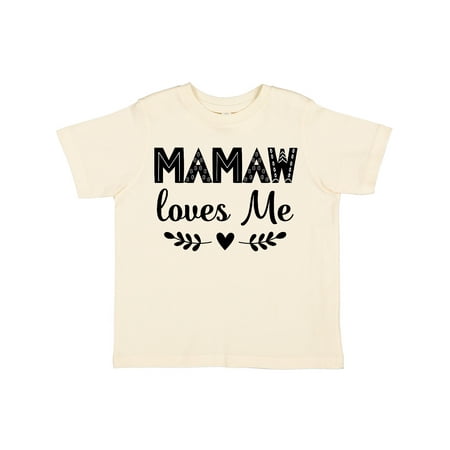 

Inktastic Mamaw Loves Me Grandchild Outfit Gift Toddler Toddler Girl T-Shirt