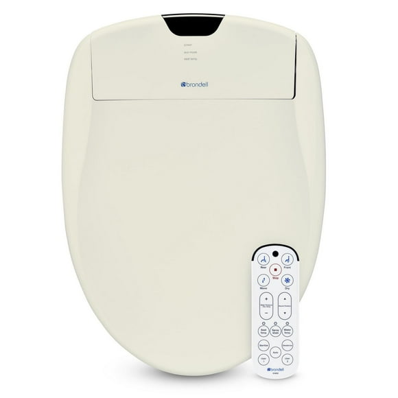 Brondell Swash 1400 Luxury Bidet Toilet Seat - Elongated, Biscuit