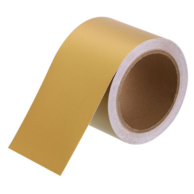 Cinta de madera con borde de espejo autoadhesiva de 3" x 39ft, Ámbar Dorado