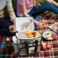 thumbnail image 5 of FORMRS Insulated Cooler Bag 24 Cans Capacity Soft Leakproof Lunch Box with Side Pockets, Floral Garden, 5 of 7