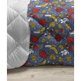 thumbnail image 3 of Birds Down Alternative Comforter, Minimal Colorful Symmetric Avian Animal Repetition of Exotic Parrots in Vivid Colors, Microfiber Quilt for All Season, 5 Sizes, Multicolor, by Ambesonne, 3 of 3