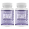2-Pack Multi Collagen Pills (Types I, II, III, V & X) - Collagen Peptides + Absorption Enhancer - Grass Fed Collagen Protein Blend for Anti-Aging, Hair, Skin, Nails and Joints (90 Collagen Capsules)