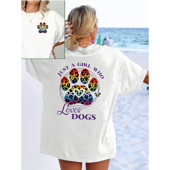 Women's Plus Size Casual Printed Short Sleeve T-Shirt Summer Crew Neck Tops 100%Cotton Women Clothing
