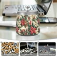 thumbnail image 6 of Yayeee Ashtray with Lid for Cigarette Smokeless Stainless Steel Home Ash Holder, Red Christmas Poinsettia, 6 of 7