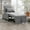 Light Grey, variant on MUZZ 4-in-1 Convertible Sleeper Chair w/ Adjustable Backrest&Storage&Pillow,Pull Out Sofa Bed for Compact Spaces(Dark Grey)